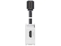VIMAR Vimar 14346.H Presa HDMI 2.1b con cavo a 90° bianco
