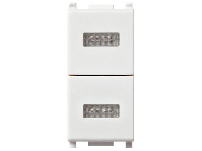VIMAR Vimar 14388 Doppia spia neutra bianco