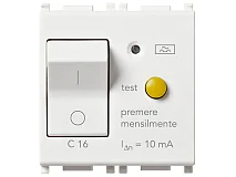 VIMAR Vimar 14411.16 Interruttore MTDiff.1P+N C16 10mA bianco