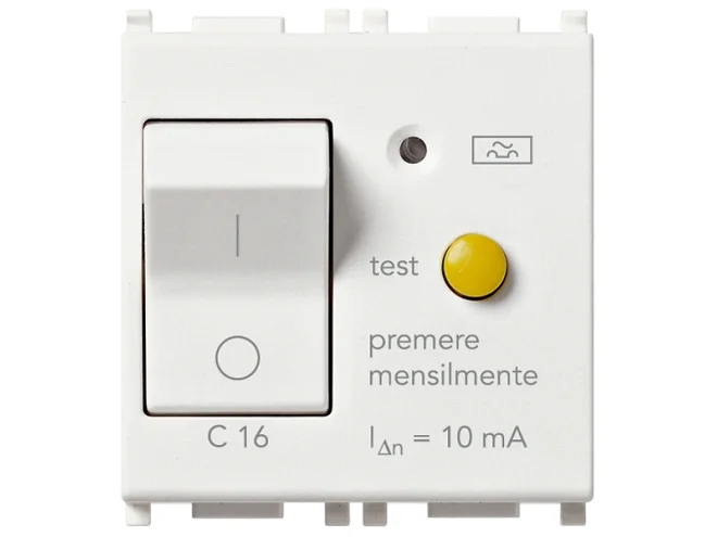 VIMAR Vimar 14411.16 Interruttore MTDiff.1P+N C16 10mA bianco