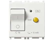 VIMAR Vimar 14411.16.6 Interruttore MTDiff. 1P+N C16 6mA bianco