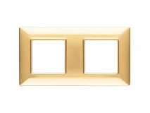 VIMAR Vimar 14643.24 Placca 4M (2+2) int71 oro lucido