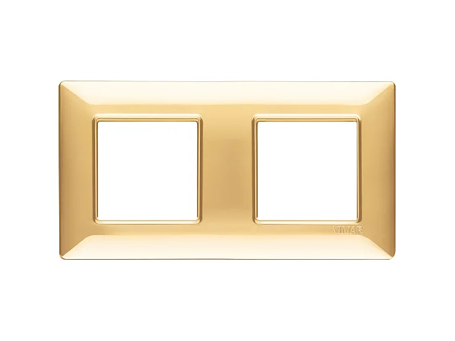 VIMAR Vimar 14643.24 Placca 4M (2+2) int71 oro lucido