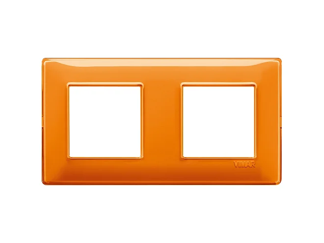 VIMAR Vimar 14643.48 Placca 4M (2+2) int71 Reflex arancio