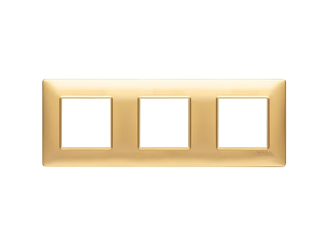 VIMAR Vimar 14644.25 Placca 6M (2+2+2) int71 oro opaco