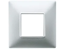 VIMAR Vimar 14647.20 Placca 2M BS argento opaco