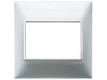 VIMAR Vimar 14648.20 Placca 3M BS argento opaco