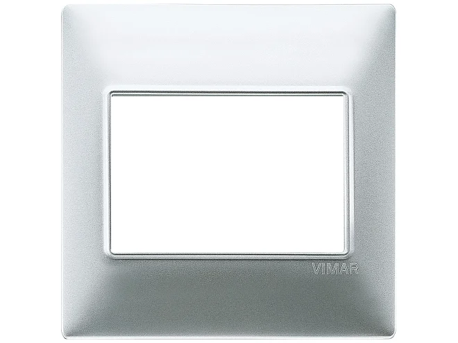 VIMAR Vimar 14648.20 Placca 3M BS argento opaco
