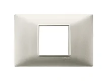 VIMAR Vimar 14652.21 Placca 2M centrali nichel opaco