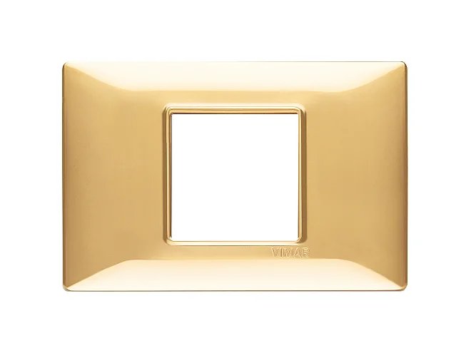 VIMAR Vimar 14652.24 Placca 2M centrali oro lucido