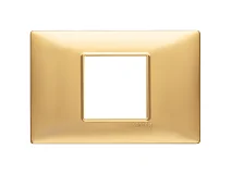 VIMAR Vimar 14652.25 Placca 2M centrali oro opaco