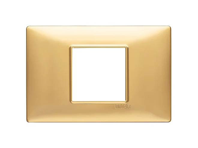 VIMAR Vimar 14652.25 Placca 2M centrali oro opaco