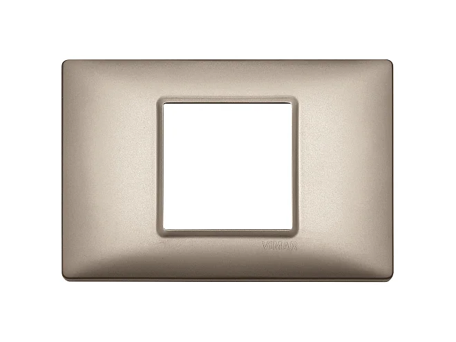 VIMAR Vimar 14652.74 Placca 2M centrali nichel perlato