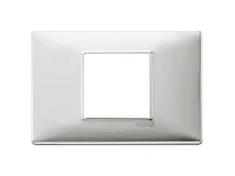 VIMAR Vimar 14652.81 Placca 2M centrali alluminio spazzolato