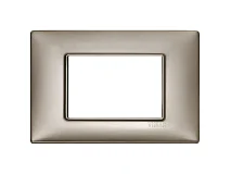 VIMAR Vimar 14653.74 Placca 3M nichel perlato