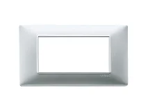 VIMAR Vimar 14654.20 Placca 4M argento opaco