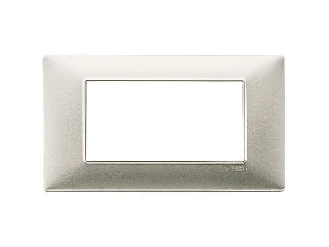 VIMAR Vimar 14654.21 Placca 4M nichel opaco