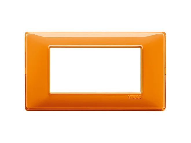 VIMAR Vimar 14654.48 Placca 4M Reflex arancio