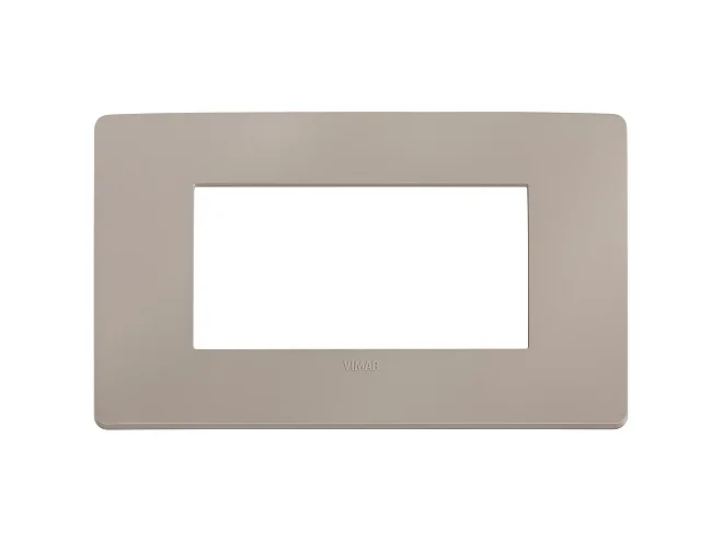 VIMAR Vimar 14654U.15 Placca Plana Up 4M tortora matt