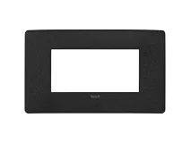 VIMAR Vimar 14654U.19 Placca Plana Up 4M nero matt
