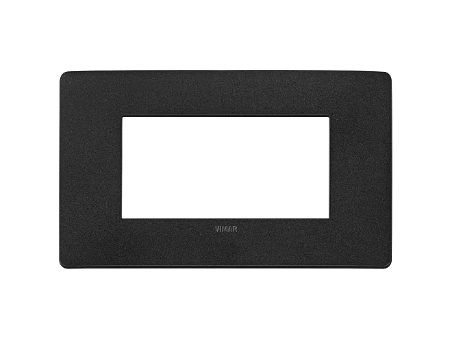 VIMAR Vimar 14654U.19 Placca Plana Up 4M nero matt