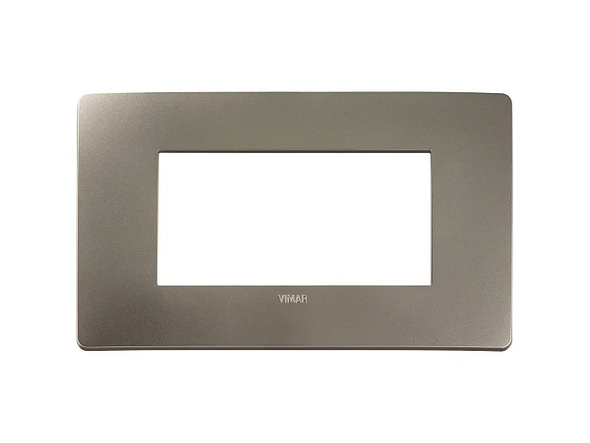 VIMAR Vimar 14654U.33 Placca Plana Up 4M titanio