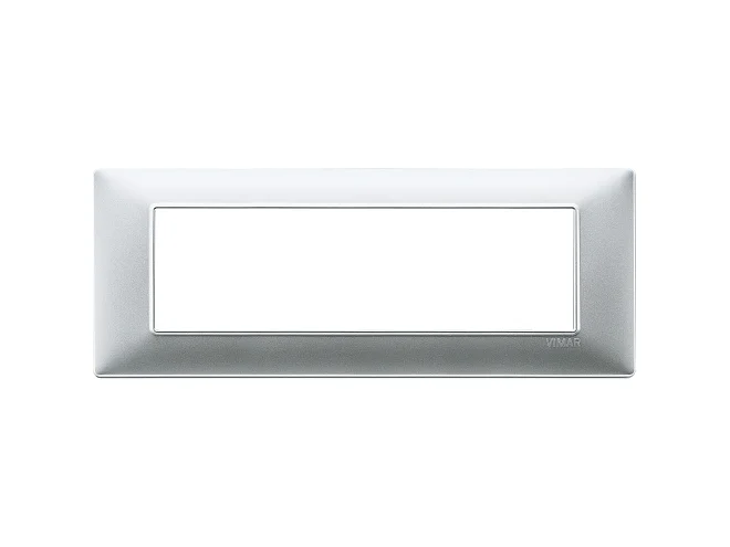 VIMAR Vimar 14657.20 Placca 7M argento opaco