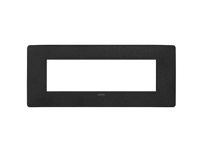 VIMAR Vimar 14657U.19 Placca Plana Up 7M nero matt