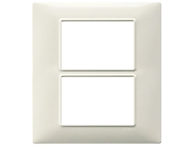 VIMAR Vimar 14659.06 Placca 6M (3+3) bianco granito