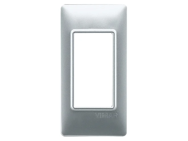 VIMAR Vimar 14666.20 Placca 1M pannelli argento opaco