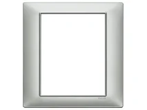 VIMAR Vimar 14668.20 Placca 8M argento opaco