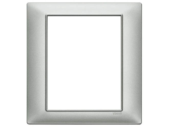 VIMAR Vimar 14668.20 Placca 8M argento opaco