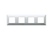 VIMAR Vimar 14669.20 Placca 8M (2+2+2+2) int71 argento opaco