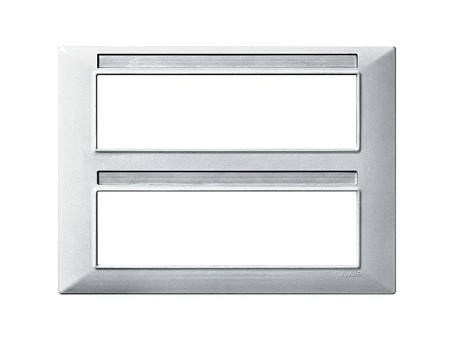 VIMAR Vimar 14690.20 Placca 14M argento opaco