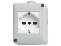 VIMAR Vimar 14802.U Plana-Contenitore IP40 2M+presa univers