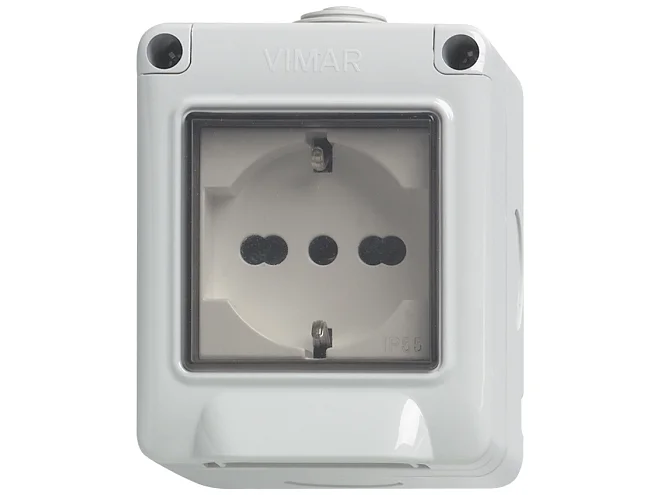 VIMAR Vimar 14902.U Plana-Contenitore IP55 2M+presa univers