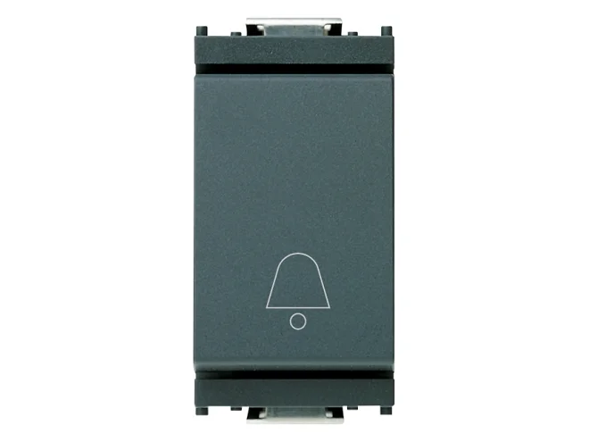 VIMAR Vimar 16080.C Pulsante 1P NO 10A campanello grigio