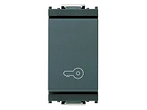 VIMAR Vimar 16080.P Pulsante 1P NO 10A chiave grigio