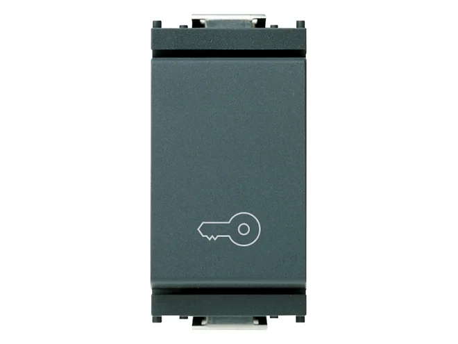 VIMAR Vimar 16080.P Pulsante 1P NO 10A chiave grigio