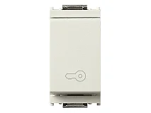 VIMAR Vimar 16080.P.B Pulsante 1P NO 10A chiave bianco