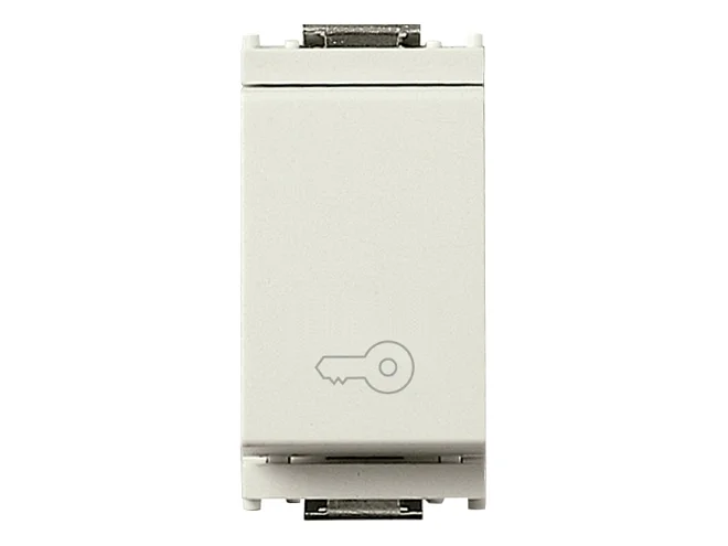 VIMAR Vimar 16080.P.B Pulsante 1P NO 10A chiave bianco
