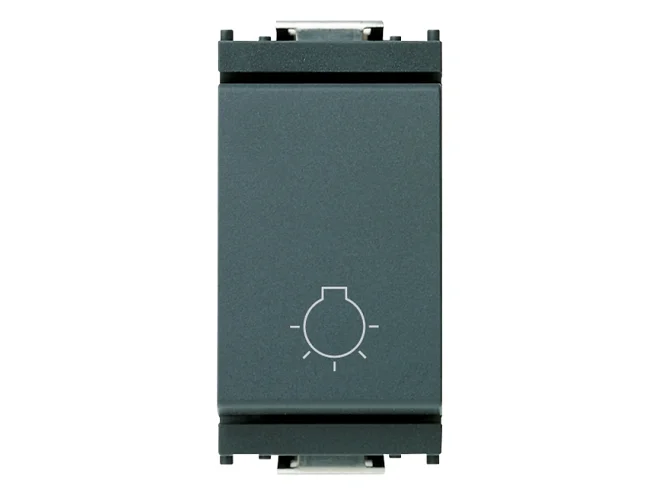 VIMAR Vimar 16081 Pulsante 1P NO 10A luce grigio
