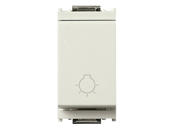 VIMAR Vimar 16081.B Pulsante 1P NO 10A luce bianco