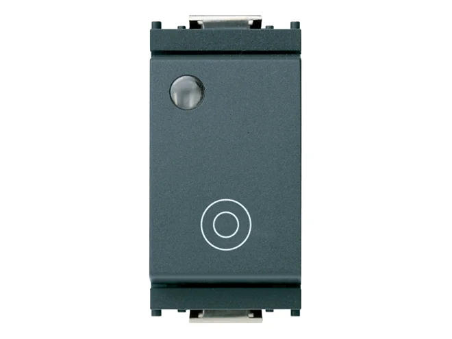 VIMAR Vimar 16090 Pulsante 1PNO 10A generico lum.so grigio