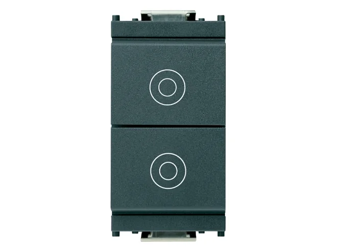 VIMAR Vimar 16121 Due pulsanti 1P NO 10A grigio