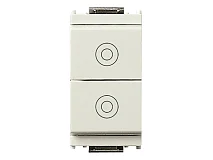 VIMAR Vimar 16121.B Due pulsanti 1P NO 10A bianco