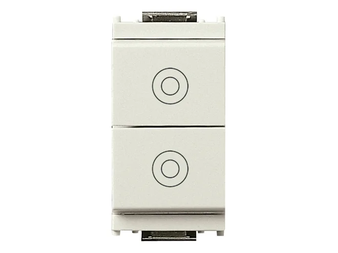 VIMAR Vimar 16121.B Due pulsanti 1P NO 10A bianco