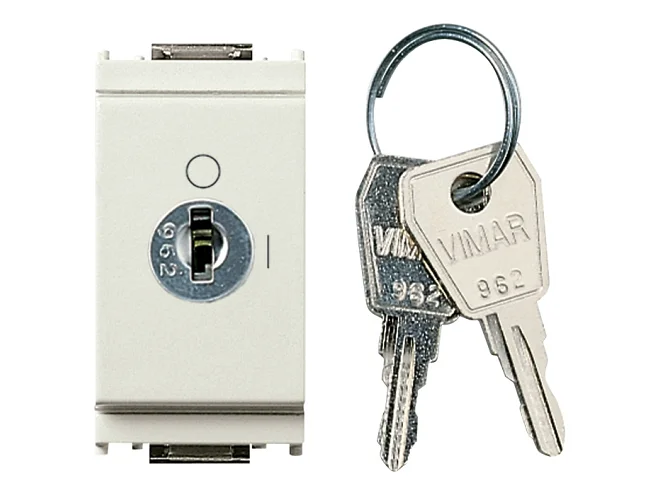 VIMAR Vimar 16165.B Interruttore 2P 16(3)A +chiave bianco