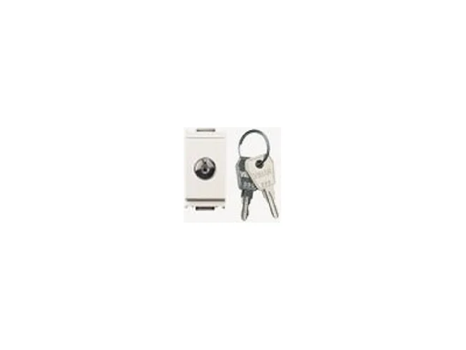 VIMAR Vimar 16180.CU.B Pulsante 1P NO 16A +chiave unif. bianco