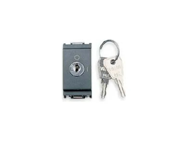 VIMAR Vimar 16185 Pulsante 2P NO 16A +chiave grigio